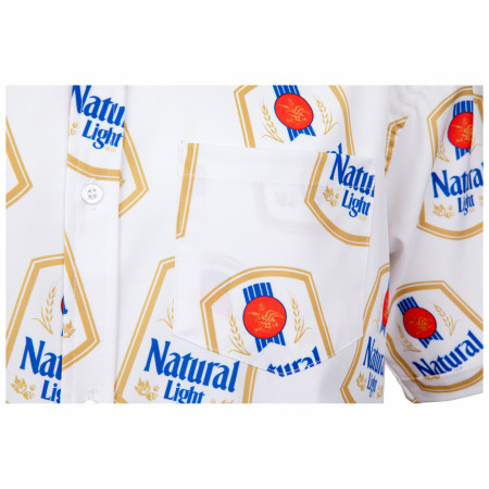 Natural Light Vintage Logo All Over Print Hawaiian Shirt